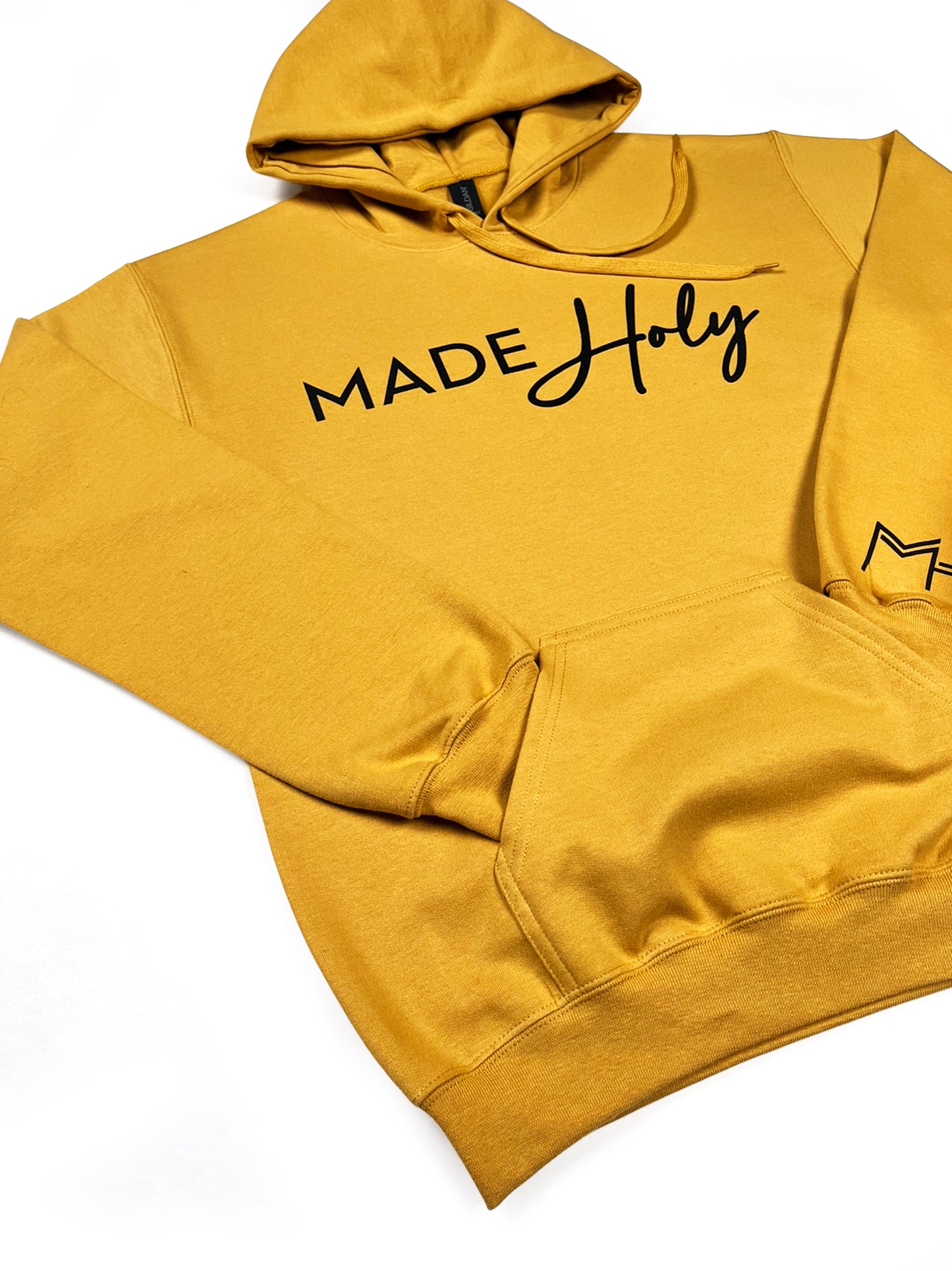 Made Holy Signature Logo Hoodie - Mustard Yellow