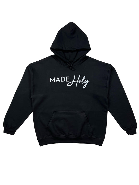 Made Holy Signature Logo Hoodie (Black & White)